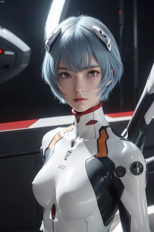 Ayanami, Very realistic, Full body image, Blue hair blowing in the wind, short hair, (Red eyes:1.3),
small breasts, bodysuit, headgear,hair pods, interface headsets, Plug Suit, White bodysuit,
outdoors, In a futuristic cityscape, looking at side, (masterpiece:1.2),
highest quality, High resolution, Unity 8k wallpaper, (figure:0.8), (Beautiful fine details:1.6), Highly detailed face, Perfect lighting, Highly detailed photos, (Perfect hands, Perfect Anatomy)