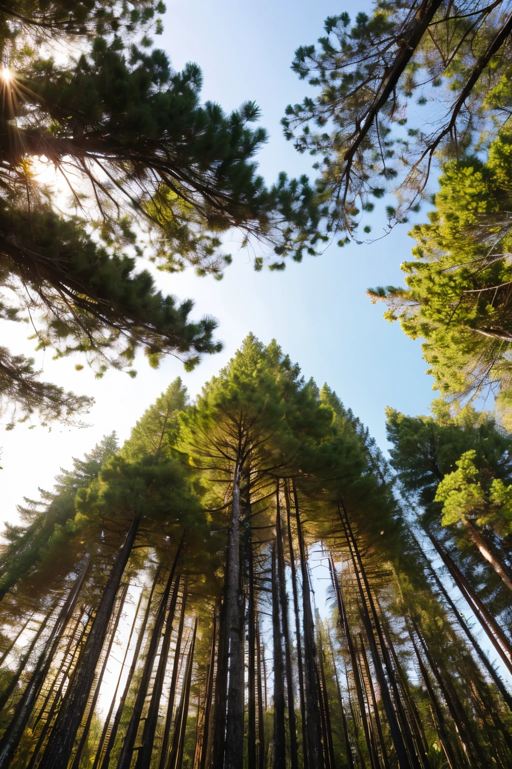 paradise nature with Lush and tall trees
