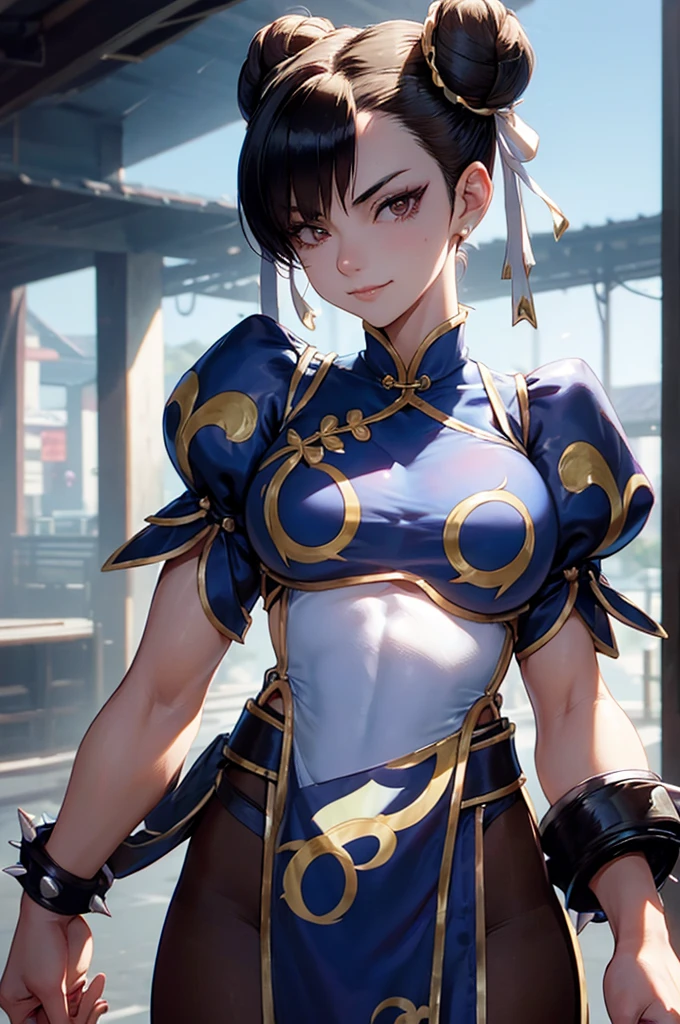 chun li e juri han,,mulher jovem,short black hair , badass , colan,May,coxas torneadas,Evil Smile,juri han,chifres de cabelo,detalhes do corpo,low yellow lighting,raios de luz belo corpo detalhado
