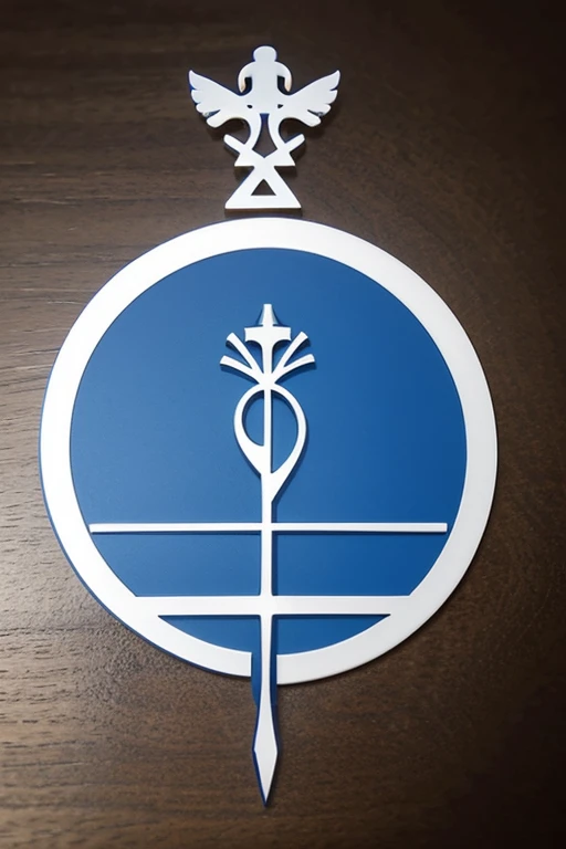 a simple logo symbol for a cafe themed the Greek god Poseidon