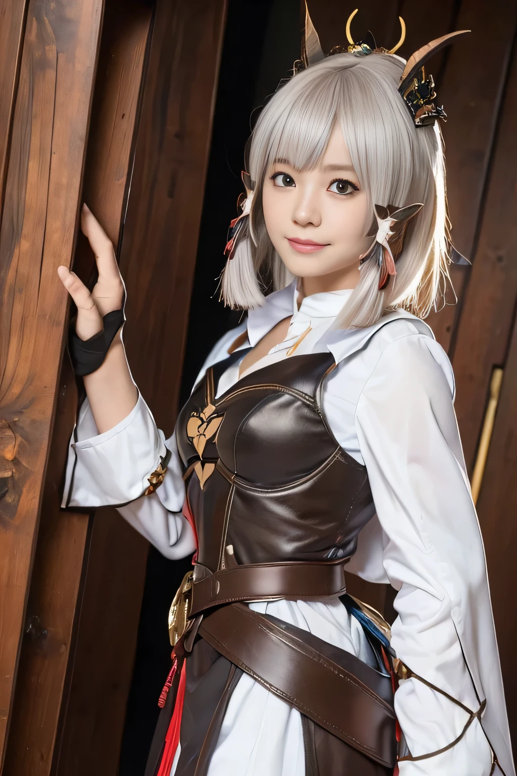 (high resolution,masterpiece,best quality,extremely detailed CG, anime, official art:1.4), realistic, photo, amazing fine details, all intricate, gloss and shiny,awesome many layers, 8k wall paper, 3d, sketch, kawaii, illustration,( solo:1.4), perfect female proportion,villainess, (fusion of dark brown cockroach and lady:1.4), (brown cockroach form lady:1.2), (brown cockroach lady:1.2), (fusion:1.2), (solo:1.4), (evil smile:1.2), muscular, abs, (cockroach brown exoskeleton bio insect suit:1.4), (cockroach brown exoskeleton bio insect armor:1.2), (brown transparency cockroach wing:1.4), (brown cockroach antennae:1.3),