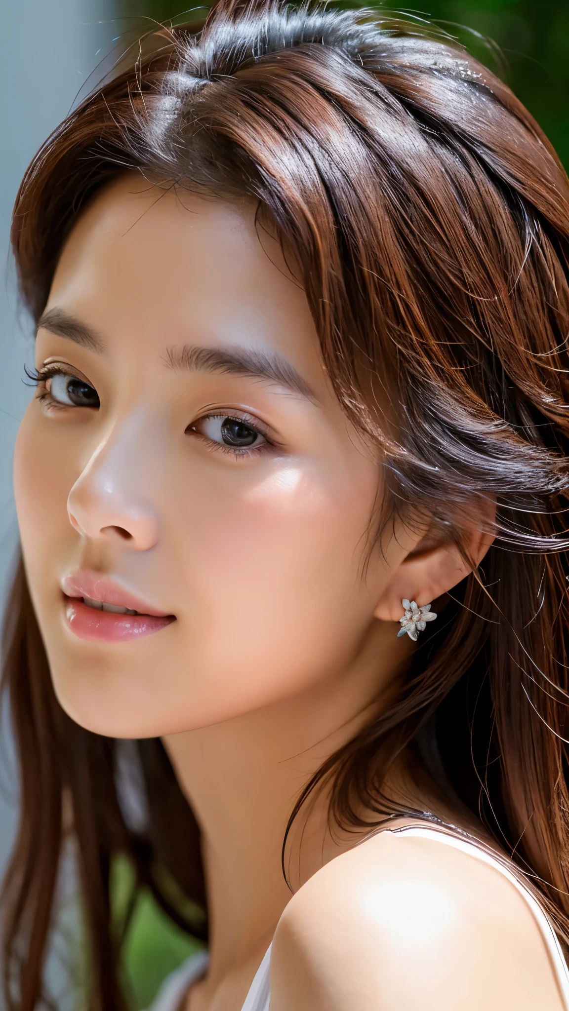 best quality、masterpiece、Ultra-high resolution(as real as a photo:1.4)、pretty Woman's Face、A Japanese woman in her 30s、Blouson halF-taken oFF、Fitted sweater、Famous Japanese actress、so beautiFul、Movie、35mm lens、F/1.8、Accent Lighting、8k
