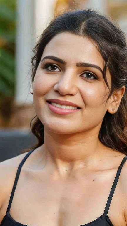 Top down view, A photograph of beautiful samantha ruth prabhu showing her half body, messy long free black hair, sunlight, ((lingerie)),clear forehead, capturing a home-made photo from bedroom,biting her lips sexily, looking up into camera, She looks into the camera with black pupil eyes, Background is a messy middle class bedroom,half body seen, realistic, Soft, cool light filter, casting a golden glow on her face, average size,((clear forehead)), ((untoned abs)), half body, tongue out
Camera Settings:
Type of Photography: Selfie, Gear: Samsung Galaxy S21, Settings: f/11, ISO 100, 1/50 sec.