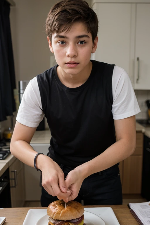 15 year old boy servent