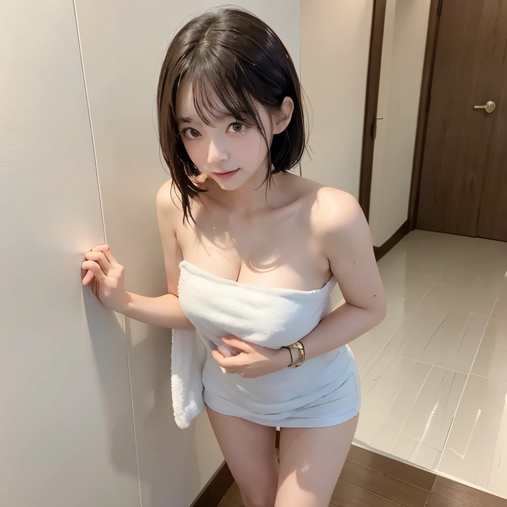 Height 158cm、Weight 65kg、White Skin Skin、hposing Gravure Idol、One girl was ordered to solo、Touching and feeling the pubic area with solo masturbation、In nature、A masterpice、最好质量、realisic 、realisic 、A little fat、(One of the people in the photo:1.3)、(独奏:1.3)、full body pictures、thick thighs、Face of embarrassment and crying while looking down、Red cheeks、Shame、short shoulder-length hair、Dark black hair、HugeBoobs、Show cleavage、Wearing a loose white T-shirt、Wearing a white T-back、Very much hair in the pubic area、Clear Day