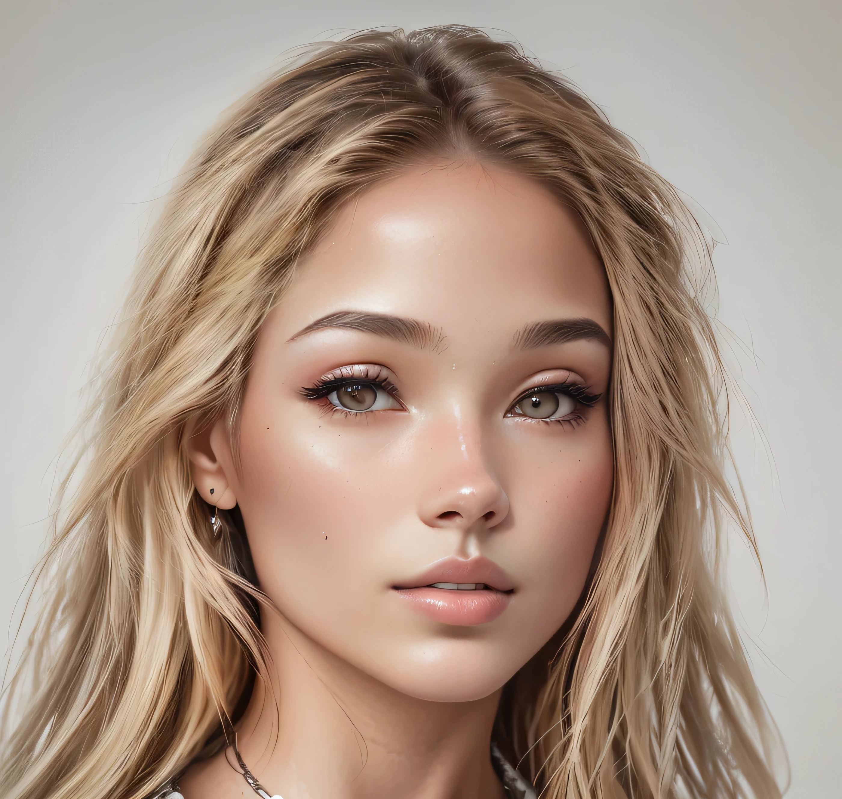 Mujer rubia con pelo largo y un collar en el cuello., retrato de primer plano de cara completa, Retrato de Sophie Mudd, foto de una mujer hermosa, retrato suave 8 K, retrato de primer plano de cara completa, retrato de una bella modelo, primer plano retrato en la cabeza, joven hermosa mujer, rostro de mujer joven, hermosa imagen de retrato, primer plano de una mujer rubia