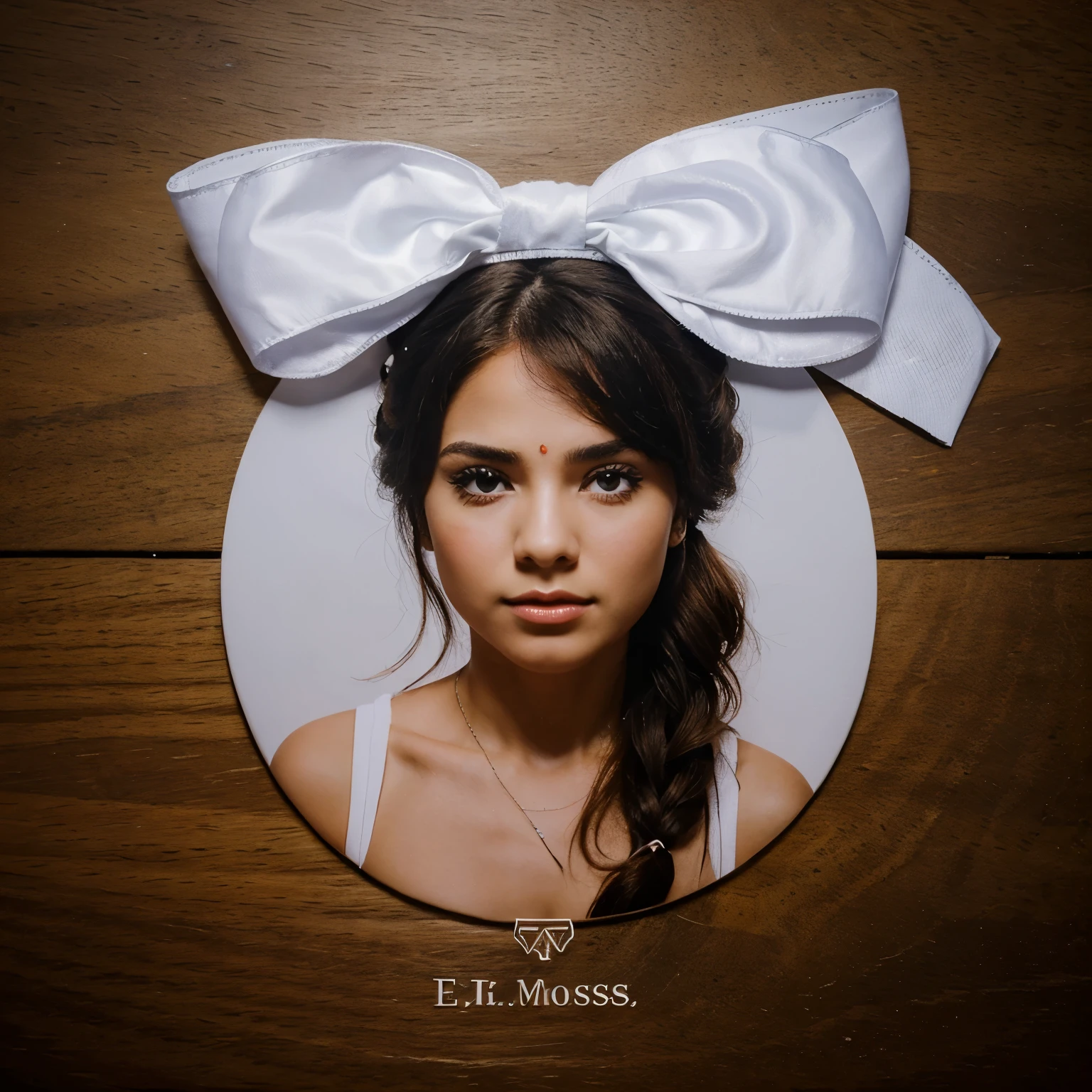 Logo em desenho, with bow written “Vitória makes bows”