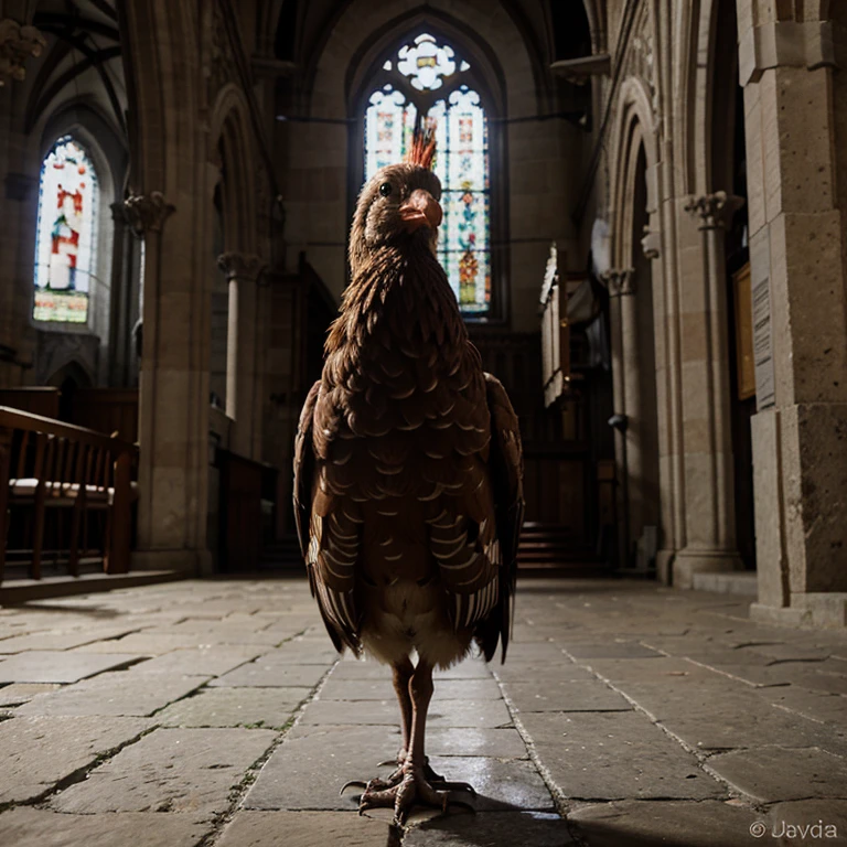 Un gallo encima de la catedral