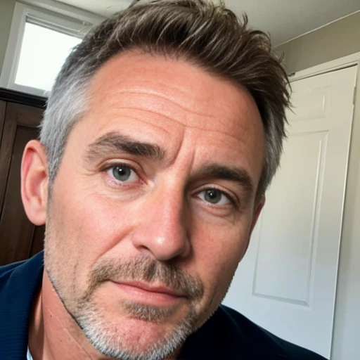 perfect 50 year old irish man, focus on face