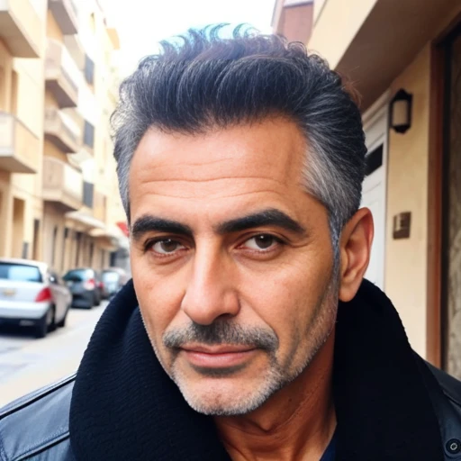 perfect 50 year old lebanese men, focus on face
