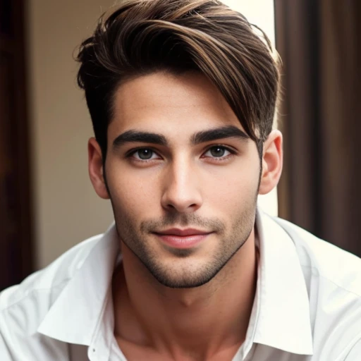 perfect jew man 32 years old with light hair focus on the character's face