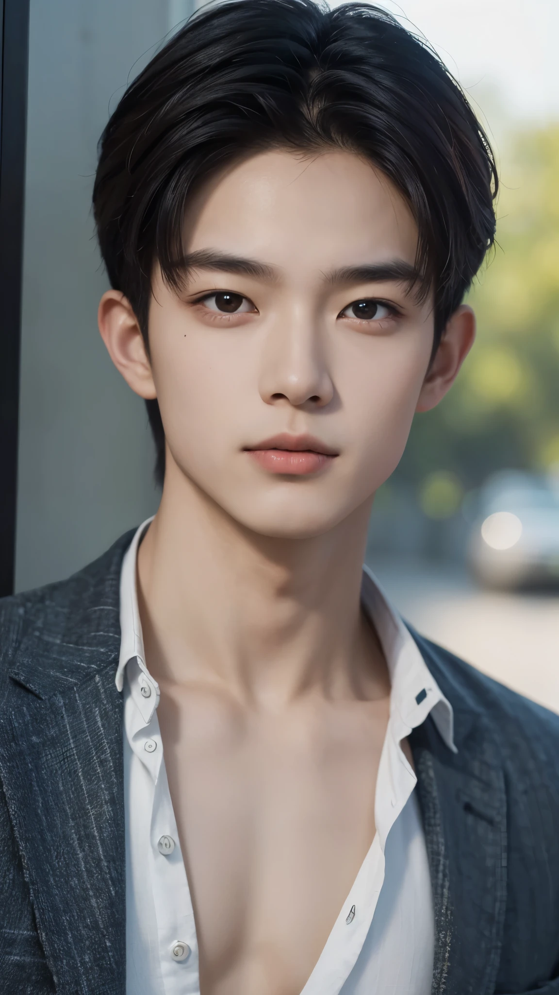 “(Upper body portrait 1.2) Tieu Viem, 20 years old, is a true Masterpiece with masculine beauty and perfect anatomy. Compared with his beautiful eyes, with his charming, captivating eyes, his thinking is directed towards the Viewer, every small detail and detail can be clearly seen.