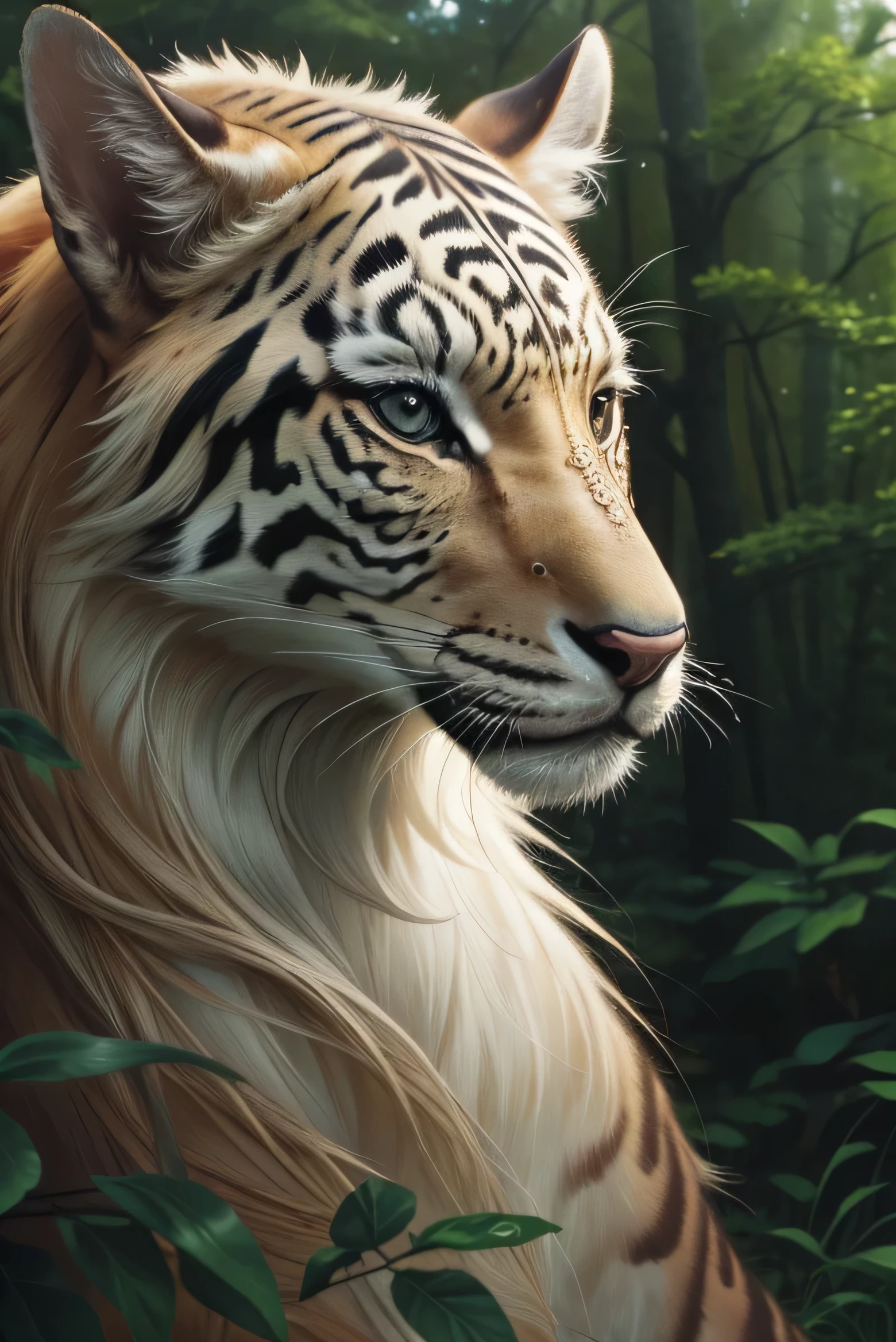 (Intricate Detail, Best Quality, High Resolution, 8k), 1 Dear animal, animal in the forest, normal animal, realistic animal, candid, real animal, dear, forest in background, peaceful atmosphere, Depth of Field, VFX.