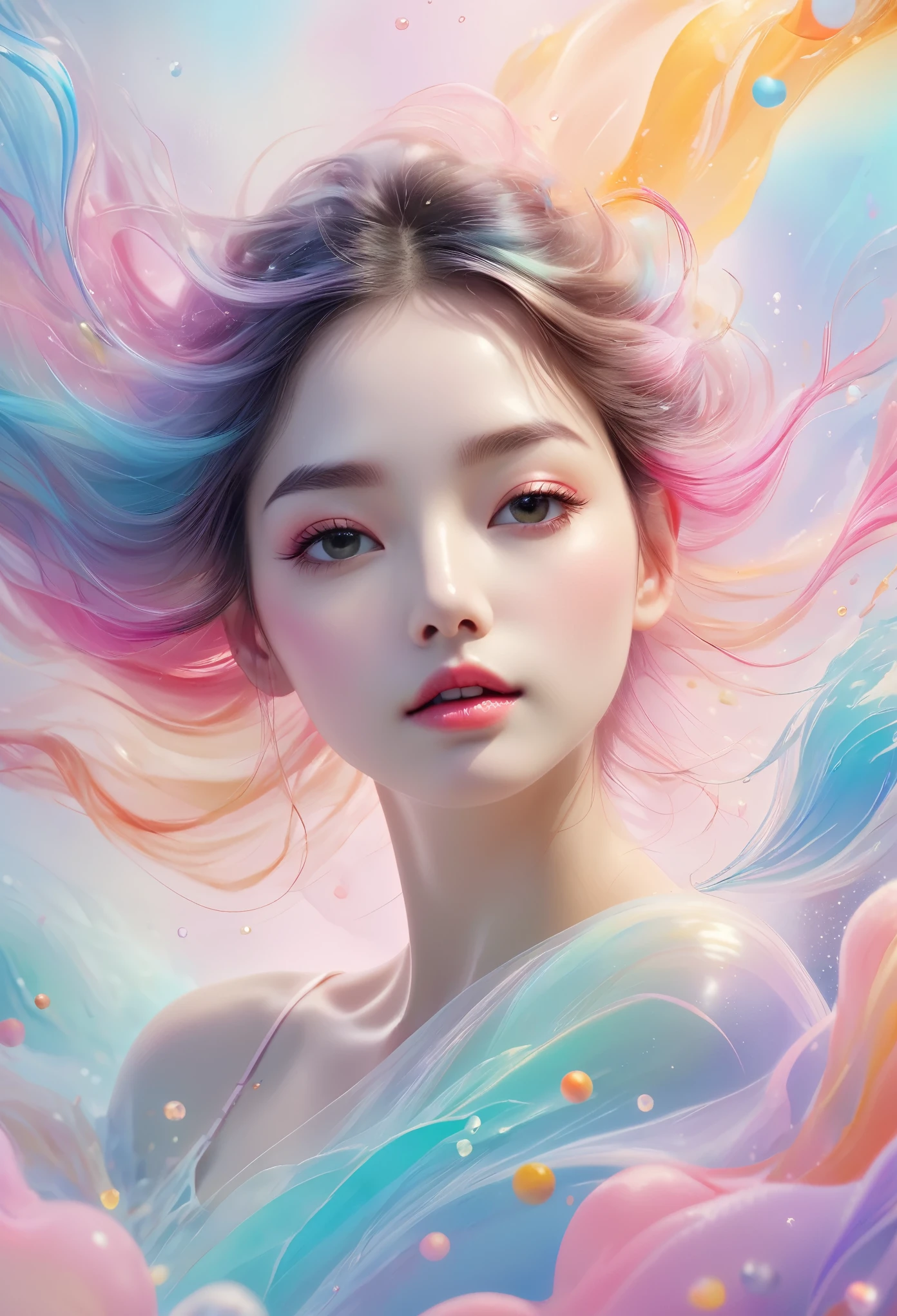 (best quality,4k,8k,highres,masterpiece:1.2),ultra-detailed,(realistic,photorealistic,photo-realistic:1.37),floating,floating art,conceptual art,suspended,lightweight,dreamy,beautiful,serene,illustration,ethereal,gentle,colorful,soft focus,translucent,airy,harmonious,pastel colors,subtle lighting, abstract, dreamlike, surreal, weightless, delicate brushstrokes, vibrant hues, tranquil atmosphere
