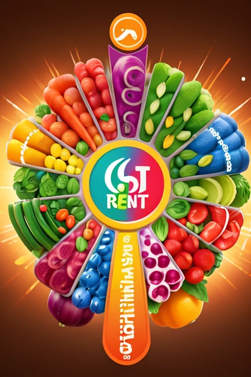 A fresh and vibrant design that combines elements of colorful fruits and vegetables,meats with modern and legible typography. Incorporates symbols of well-being and energy to convey the idea of healthy and balanced eating. Let the logo be attractive and represent the vitality that good nutrition provides!!"