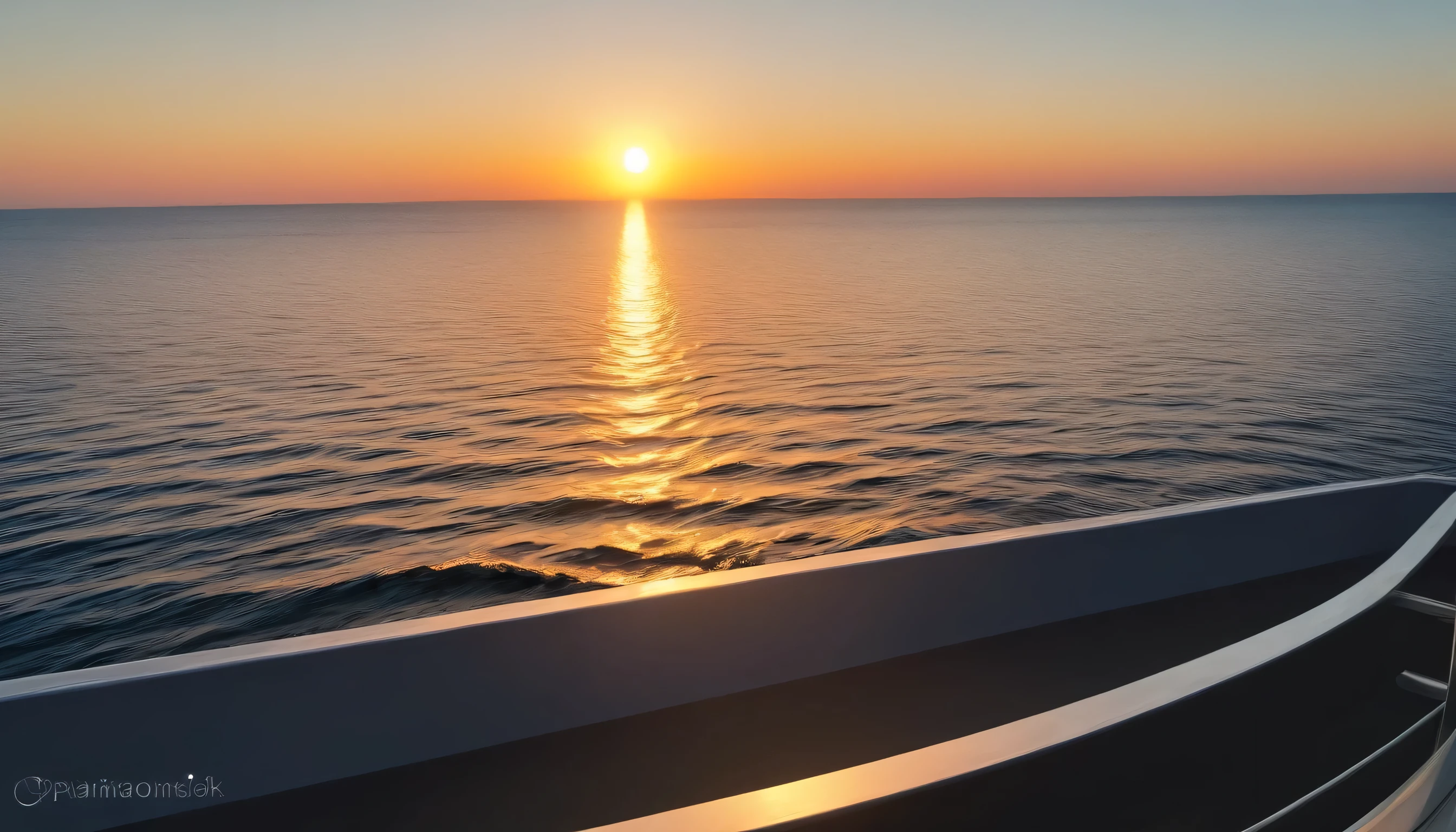 Detailed maritime sunrise over the curve of the Earth, POV perspective, looking out the ship window, morning, cinematic lighting, Canon r6, 24mm wide view, realistic, 16k