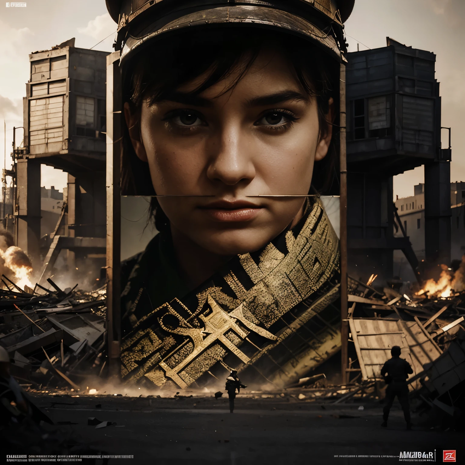 Realistic, art, Make a poster about CAUSES OF CONQUEST back in world war