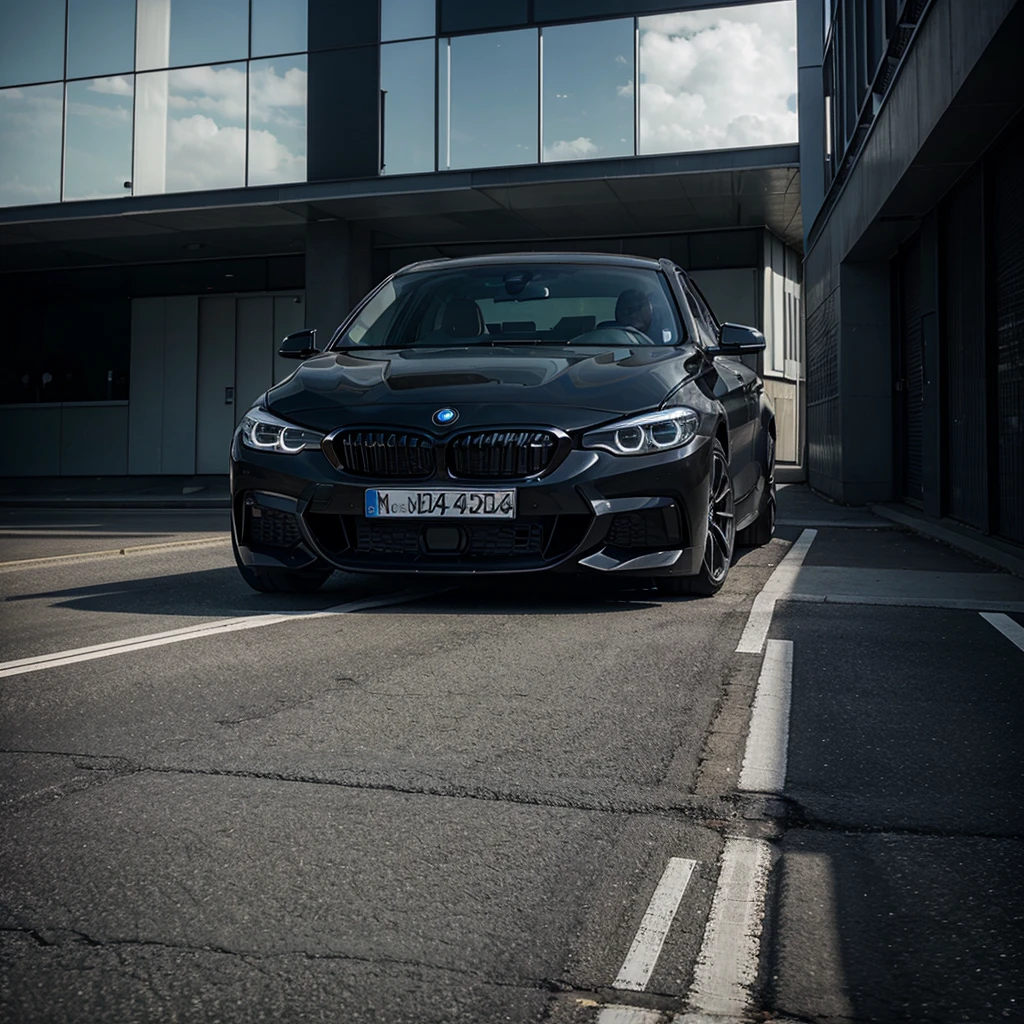 1er BMW mit schwarzem Hintergrund