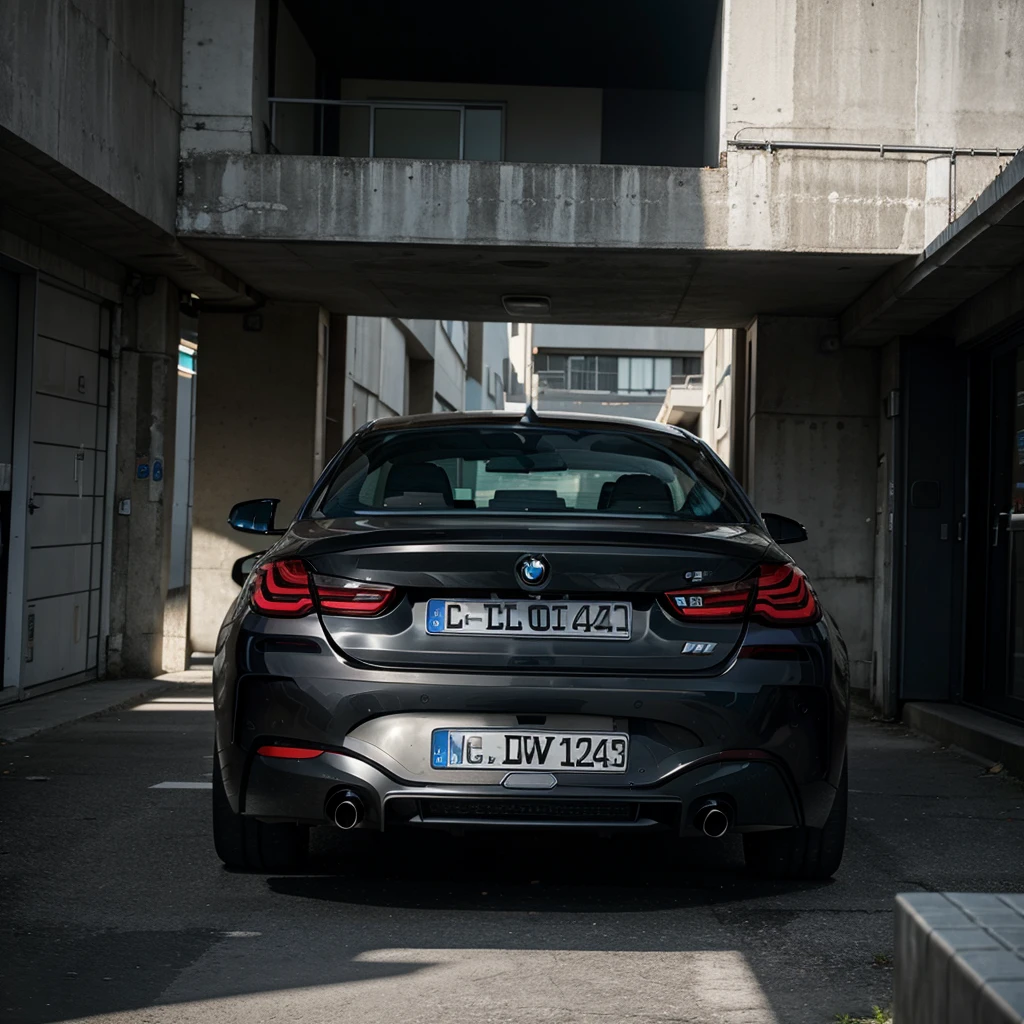 1er BMW mit schwarzem Hintergrund