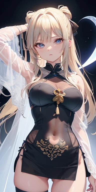 (Obra maestra:1.2), Mejor calidad, (illustration:1.2), (ultra detallado), hiper detalles, (delicado detallado), (detalles intrincados), (cinematic light, Mejor calidad Backlights), Delete line, solista, Cuerpo perfecto, Blonde long hair woman with black Buddhist tattoos long sleeve shirt white, (constituir), alto contraste, (mejor iluminacion, un extremadamente creado y hermoso), (cinematic light), vistoso,