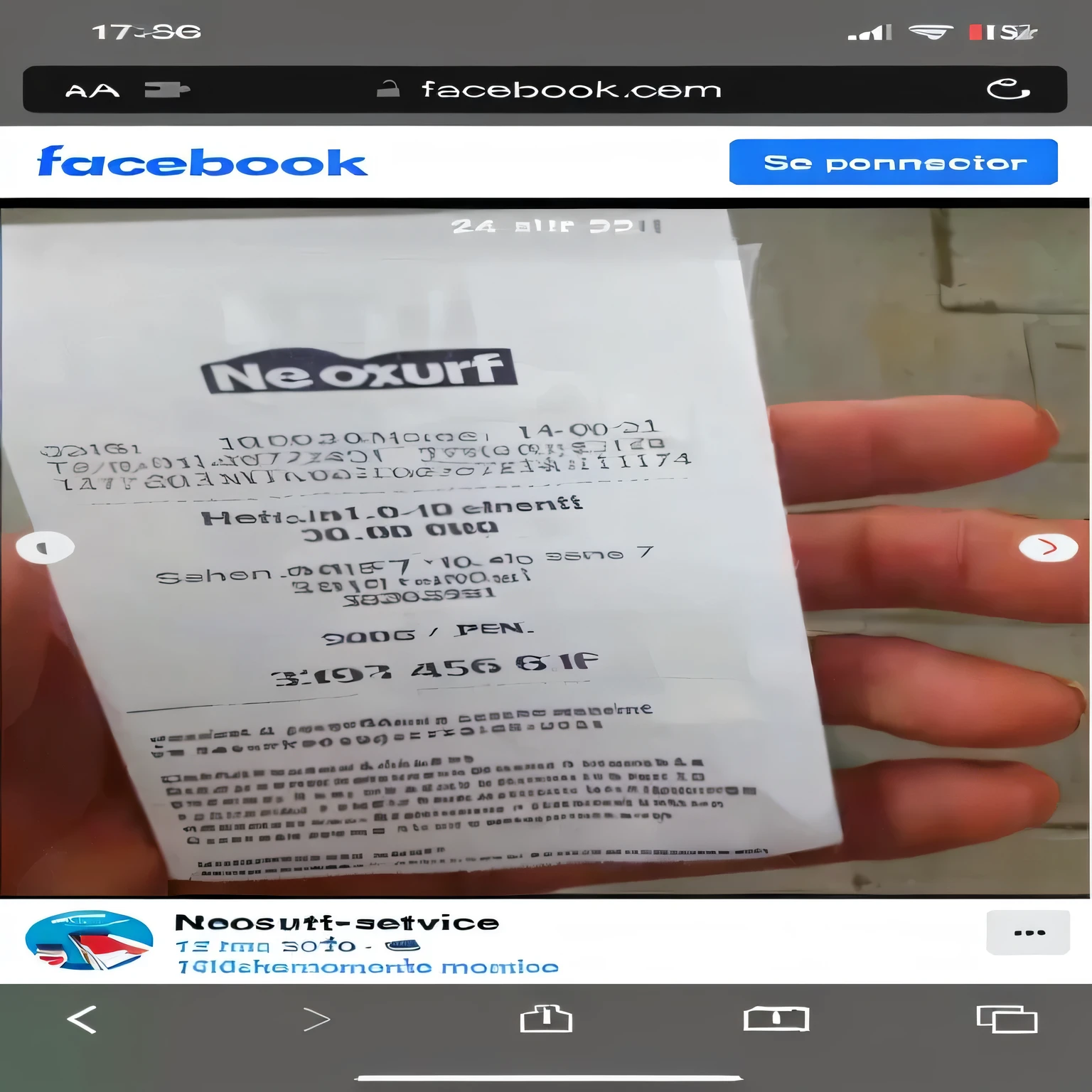 Je veux que le ticket de caisse avec la main soit plus grand et remplacer le chiffre 30 par 100 tous en haut remplacer la date par celle d’aujourd’hui c’est à dire 26.04.24 and the hour replace 14 with 17 then replace all the other digits while keeping the exact number of digits