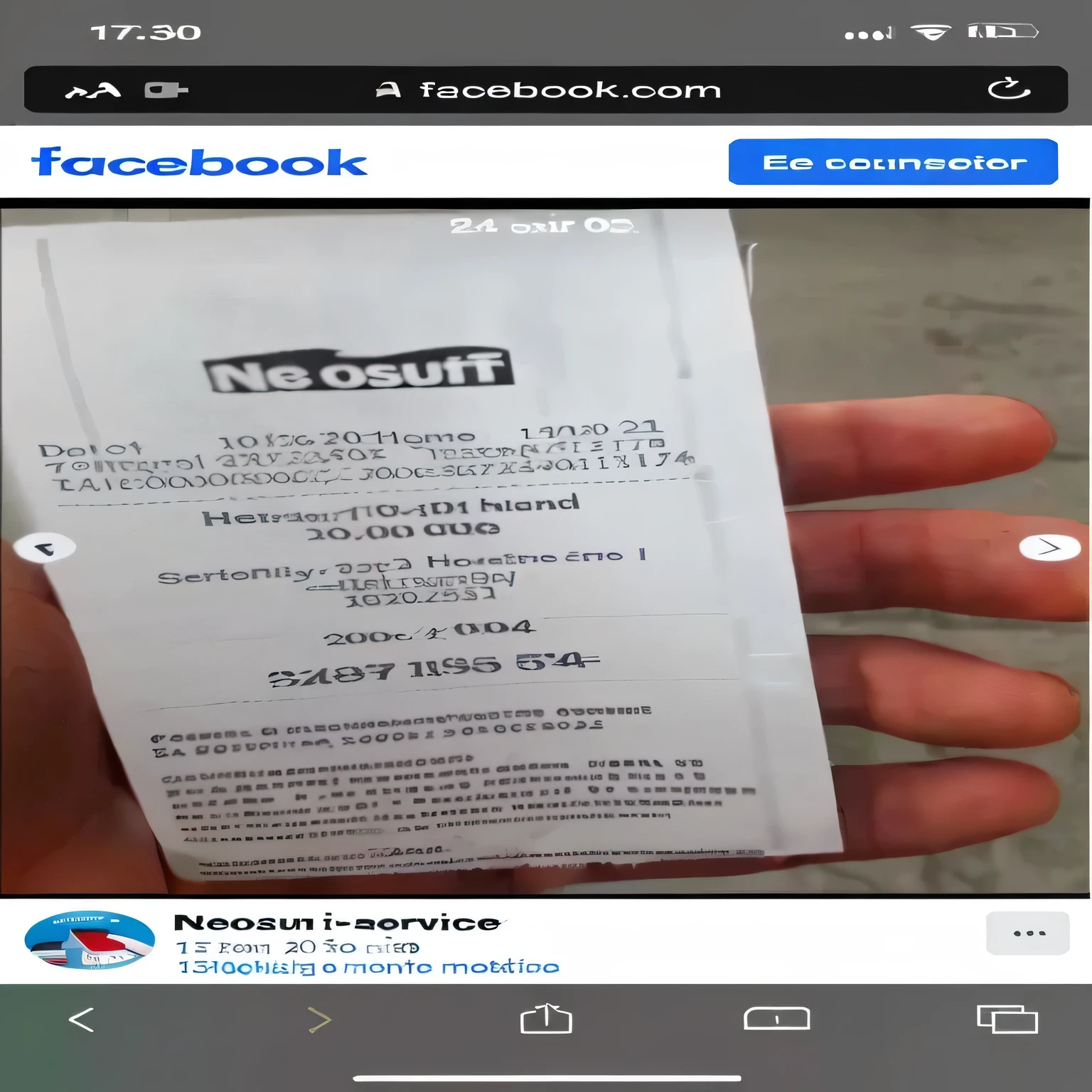 Je veux que le ticket de caisse avec la main soit plus grand et remplacer le chiffre 30 par 100 tous en haut remplacer la date par celle d’aujourd’hui c’est à dire 26.04.24 and the hour replace 14 with 17 then replace all the other digits while keeping the exact number of digits 