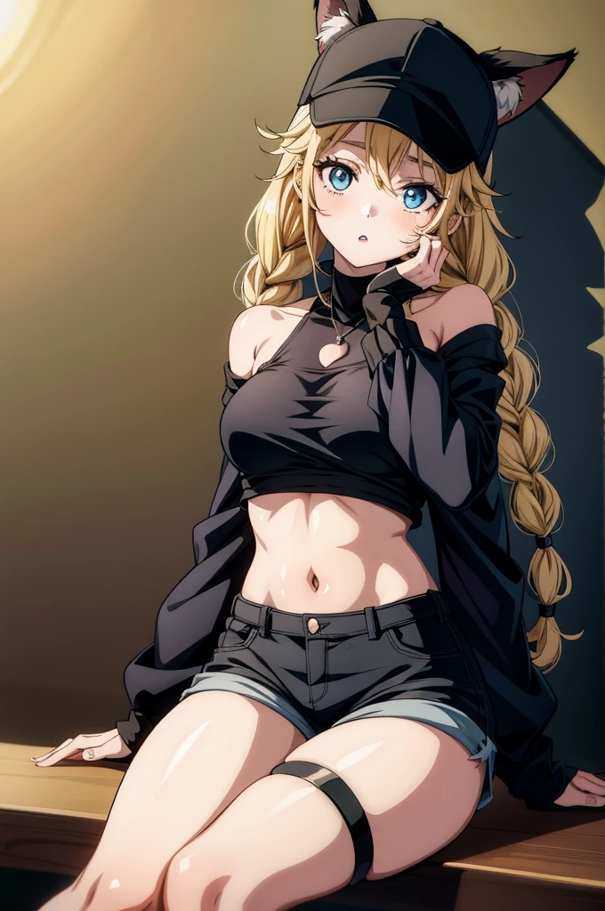 best quality, Kirisame Marisa, petite and chubby body, gazing me with confused eyes, thunderthighs
