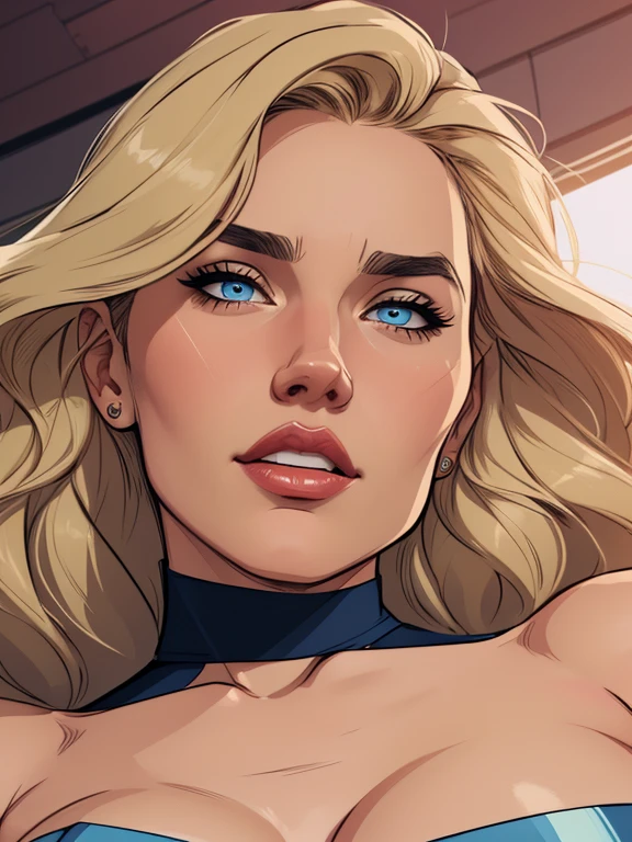 Personagem estilo GTA mulher estilo atompunk Fallout 4 Jennifer Connelly le com marcas de guerras Imagem de desenho animado de uma mulher .Ilustra??o estilo desenho animado, estilo de arte dos desenhos animados, estilo de arte dos desenhos animados, digital illustration style, estilo atompunk design de personagens altamente detalhado, arte digital detalhada coragem, Forest fan art, Design de personagens de retrato, beautiful digital illustration, retrato de alta qualidade, Arte em quadrinhos, mulher jovem cabelo com transas lindas . s lined eyes Medium large bust and wonderful sexy clothes. image expression of sexual desire from waist to head atompunk style Fallout 4 GTA style perspective is from below, emphasizing the majesty and power of the Giganteum style Cartoon style digital illustration close-up of a woman with blonde hair and blue eyes, artgerm e lois van baarle, zenoscope, Betty Cooper, Lois van Baarle e Rossdraws, no estilo artgerm, artgerm julie bell beeple, retrato de emma geada, Invisible Woman, black canary, margot robbie em gta v, wonderful expression style Cartoon style digital illustration Jennifer Connelly GTA style 