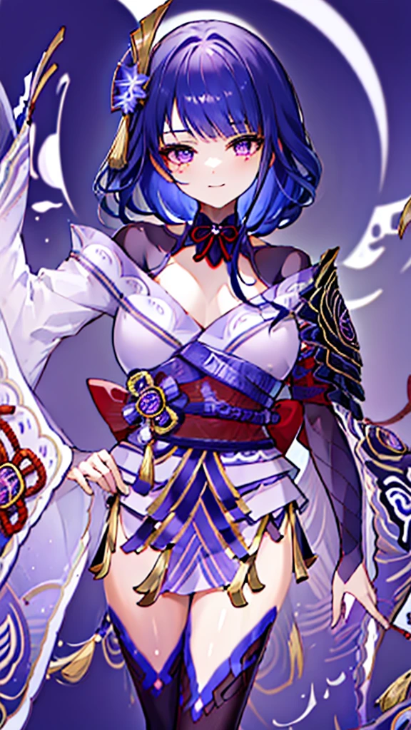 (((((roll up bandage sideways on a chest tightly to cover the chest without gaps))))), (((bandage samweways))),, ((Japanese Gangster BOSS)), adult woman with the dignified presence, Killing Qi, wear nothing around shoulder, wear nothing around neck, wear the kimono, wear it below the waist, (I wind it up to control it, and to attach it), ((kimono come off)) ,wear the kimono multiple times, Bare shoulders and the clavicle, black and gold kimono, put on over jacket of kimono, (holding a japanese sword which shine in purple, The handle of the sword is black, and the blade is gray, long sword), eye fire, low angle, whole body, anime character, Glaring, off sholder, nappropriate smile, Excellent, black blue hair, can see both shoulder, ((long kimono hem)), small face, ((some cherry blossam big tattoo on the arm)), ((background Japanese gate with circlr mark)),muscular,drink sake,fullmoon in the sky, The kimono is spreading,(((ultra-detailed))),super beautiful,Masterpiece,Killing Qi,Intimidation,zoom up, a person,Selfish person,in japanese veranda