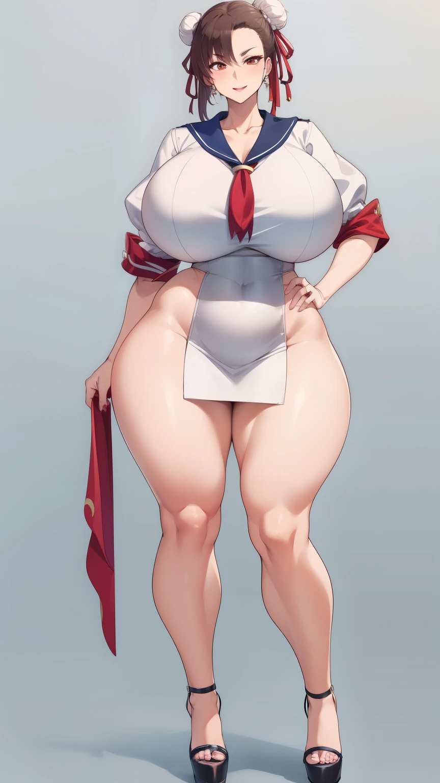 Hot mom，独奏，（：1.3），thick thight，upper legs，Wide buttock，dent in the skin，Double tail，curlies，ssmile，cheerfulness，（Red latex apron：1.2），cparted lips，plumw，Obscenity，exposed midriff，protruding areolas，gigantic cleavage breasts，4K，realistic humid skin，Armpits，Large curved hips，a variety of poses，Stick out a very long tongue，Fleshy figure，with perfect legs，Hypertrophic，protruding areolas，，Bronzed skin，detailed lips，bubble butt，Dewy，mouth drool，Lick，Place your fingers between your legs，Hungry and thirsty housewives，erected，Wrinkles，Clean the room，Eyes look at the lens，A shy look，Blushing aunt，Two braids，Smooth skin，Very meticulous clothes，Intriguing set，extremly high detail，A detailed face