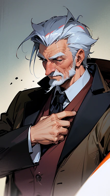 old handsome man