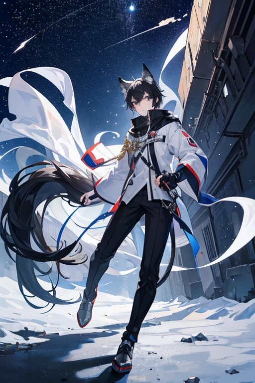 anime - style photo of one man with short white hair and amber eyes in formal clothing sitting on a throne, anime key visual of elegant, delicate androgynous prince, aristocratic appearance, girls frontline style, imperial royal elegant clothing, from girls frontline, beautiful androgynous prince, aristocratic clothing, fine details. girls frontline, royal elegant pose, anime cover, one anime handsome man, official art