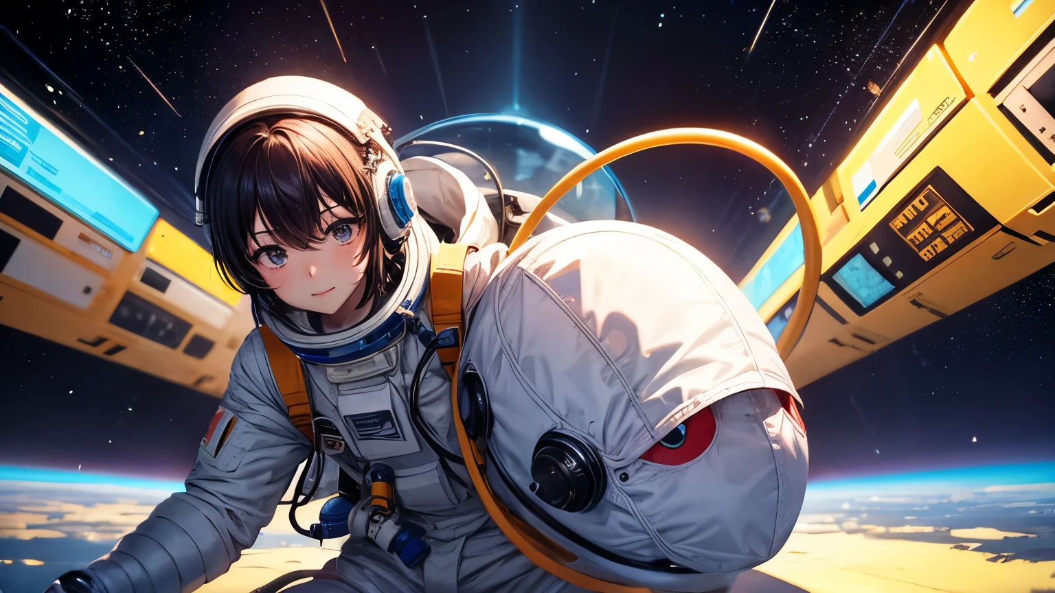 Shubaka in space suit