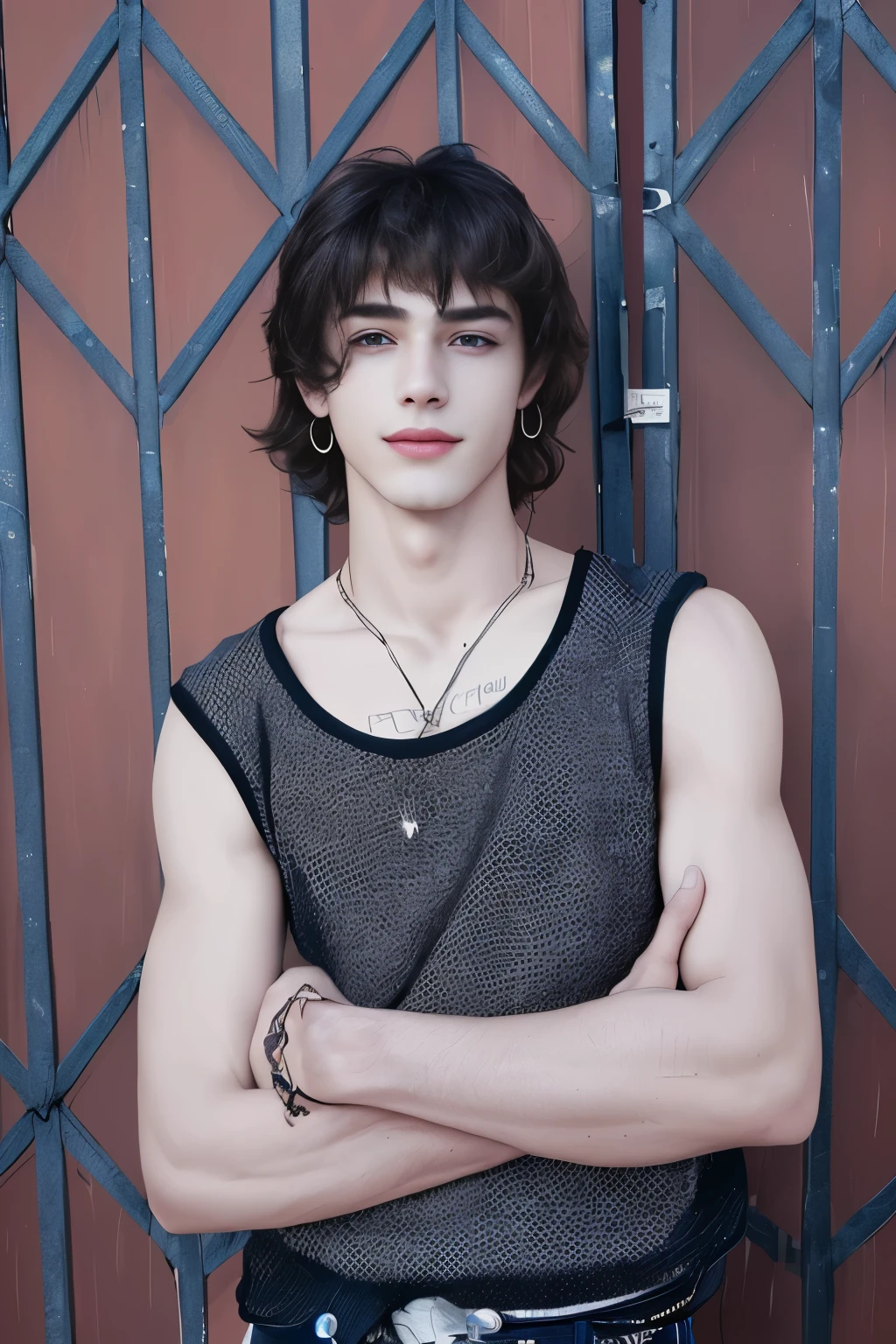 "(best quality, highres, ultra-detailed), realistic, portraits, young handsome boy, detailed eyes, sharp jawline, charming smile, trendy hairstyle, stylish clothing, confident posture, vibrant colors, natural lighting, bokeh"