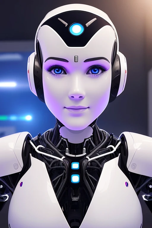 ROSTO DE UMA IA ROBOTICA FEMININA