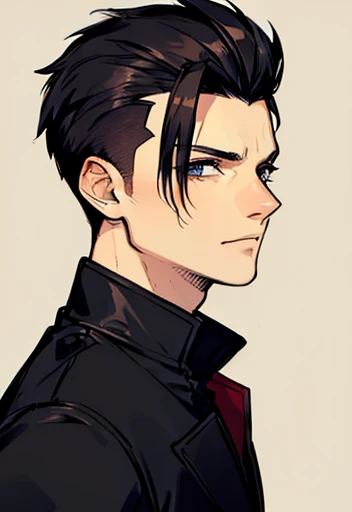 Concept ART, Male , short hair Style  , ((Best quality ,artwork )) 