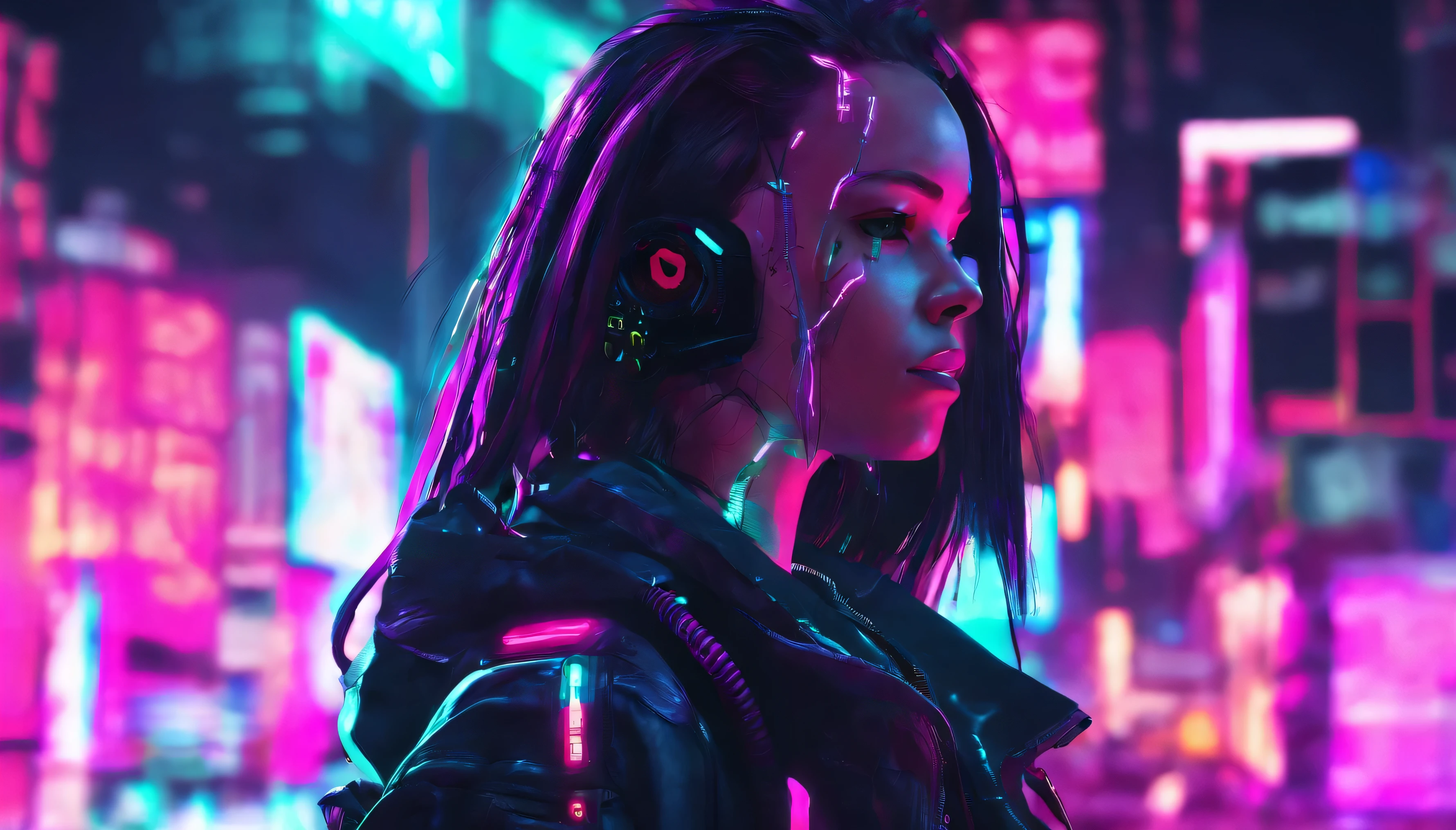 Female character Long hair