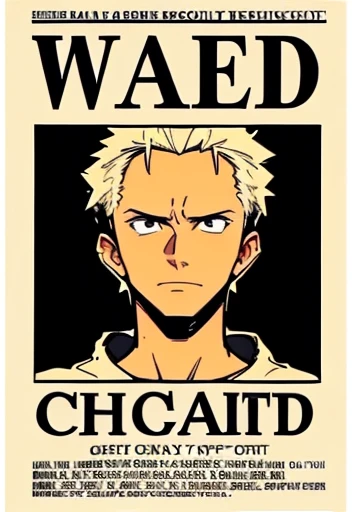 Concept ART, Male , short hair Style , ((Best quality ,artwork )) ,wanted poster
