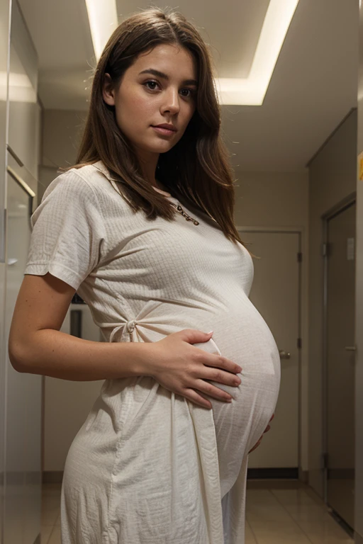 pregnant girl at doctor&#39;s appointment