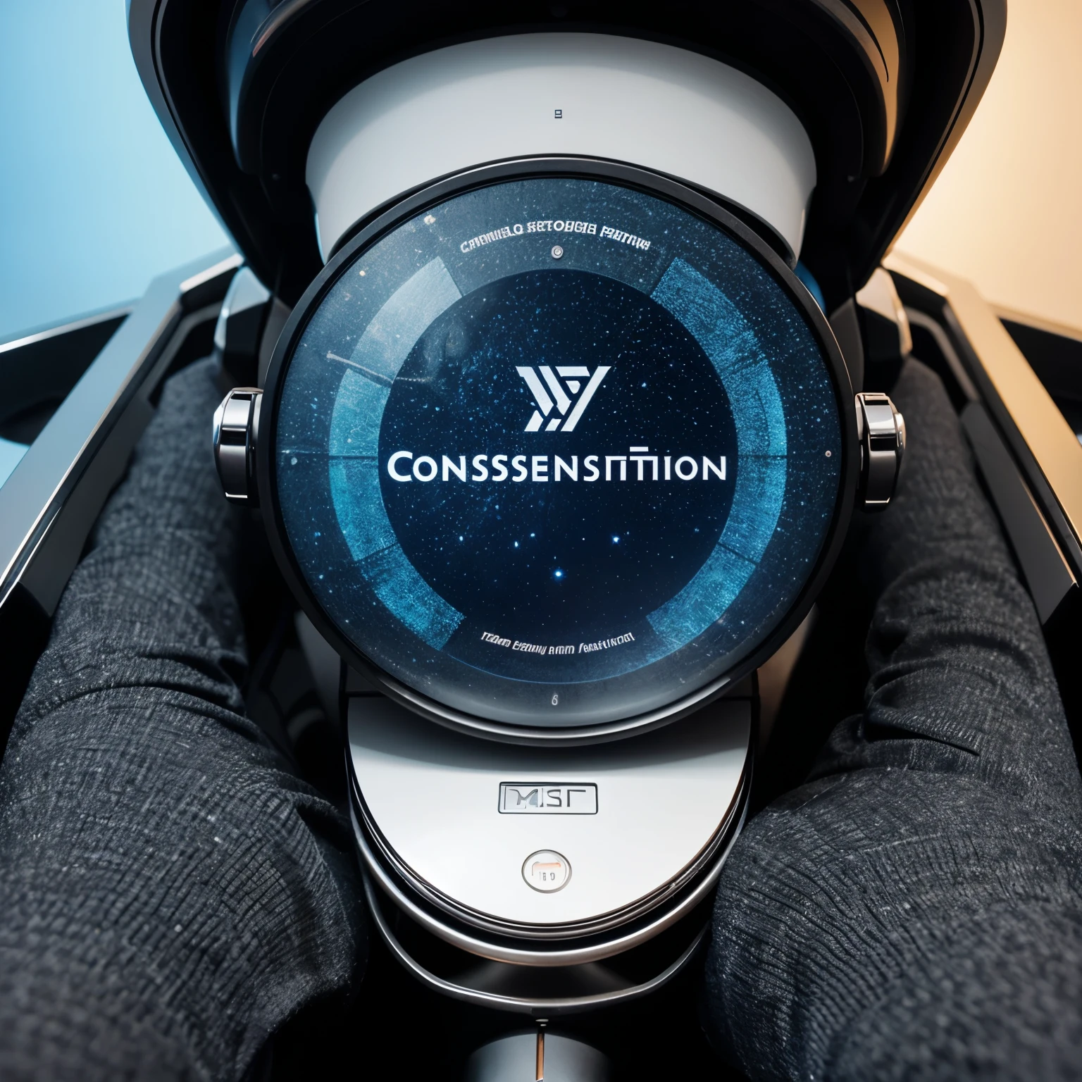 Criar um logo futurista com as iniciais MF Consulting