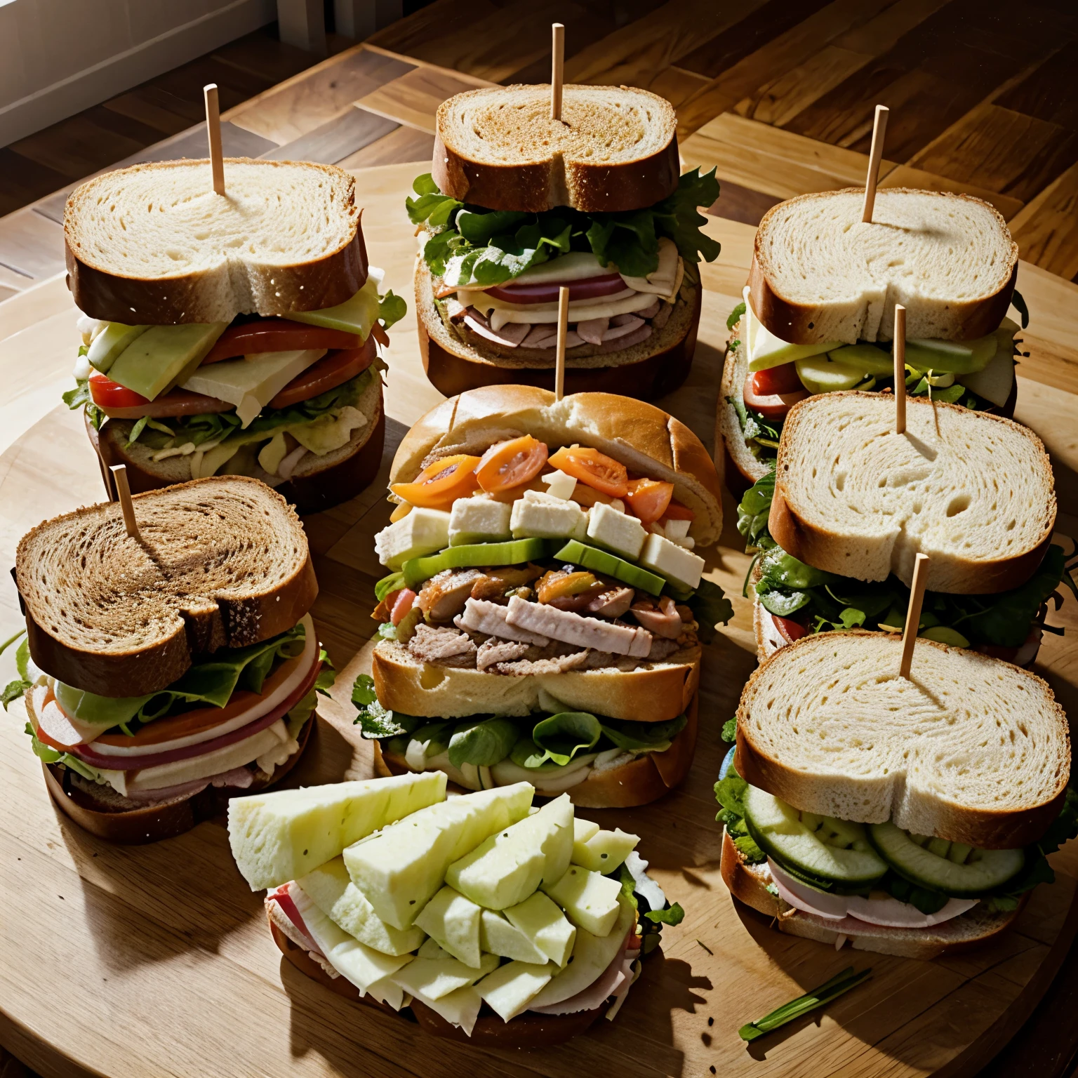  assembling natural sandwich 