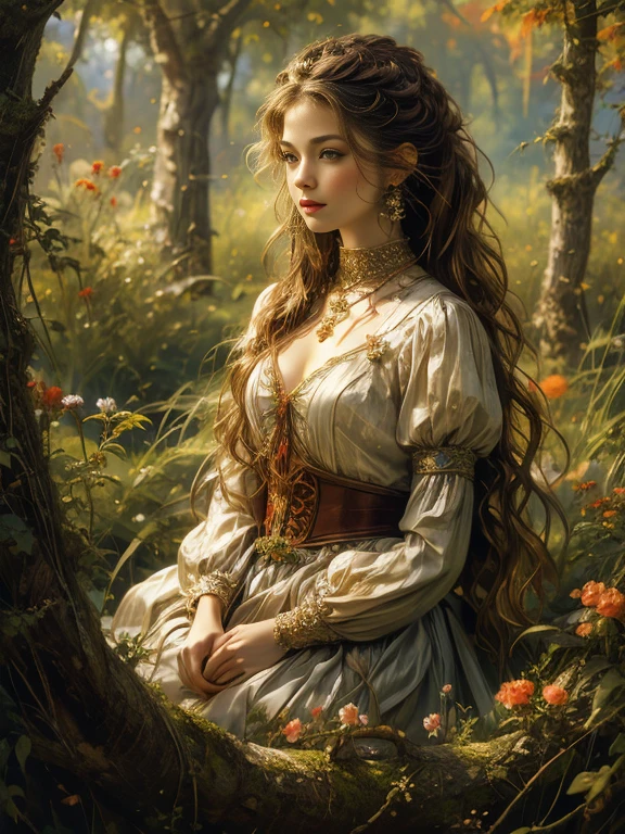 (masterpiece, best quality:1.2), 1girl, solo,bellissima,fairy tale,magical, fantastical, enchanting, storybook style, highly detailed