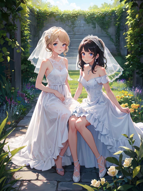 (Obra maestra:1.2, of the highest quality, ultra high resolution, super detailed), (realista, photorealista:1.4), hermosas ilustraciones, (natural side lighting, cinema lighting), Depth of written limit,
Ver a tus espectadores, Foto del busto, 1 chica, 16 years old, cara perfecta, (perfect ???????), cute and symmetrical face, cara de bebe, Piel brillante, 
(cabello corto:1.5, Mitad arriba:1.5, By the chestnut), pelo entre los ojos, blue eyes, labios rosados, long eyelashes, (pechos grandes:1.3), 
cabello hermoso, Hermoso rostro, Hermosos detalles finos, beautiful clavicle, cuerpo hermoso, Hermosos pechos, hermosos muslos, pies hermosos, hermosos dedos, 
textura de tela detallada, VESTIDO DE PRINCESA DE NOVIA, Flor de la cabeza, adorno de cabeza, (vestido de novia palabra de honor:1.5), (vestido de seda:1.2), (vestido de novia sin tirantes:1.5), 
Vestido blanco liso, collar, pendientes, escote, ramo, (guantes de encaje:1.2), (velo de novia:1.2),(Velo corto transparente:1.2), 
(vistas hermosas), Noche, (garden, Flor de cerezo, Fuera de la iglesia) They are standing, (sonrisa, rubor), 