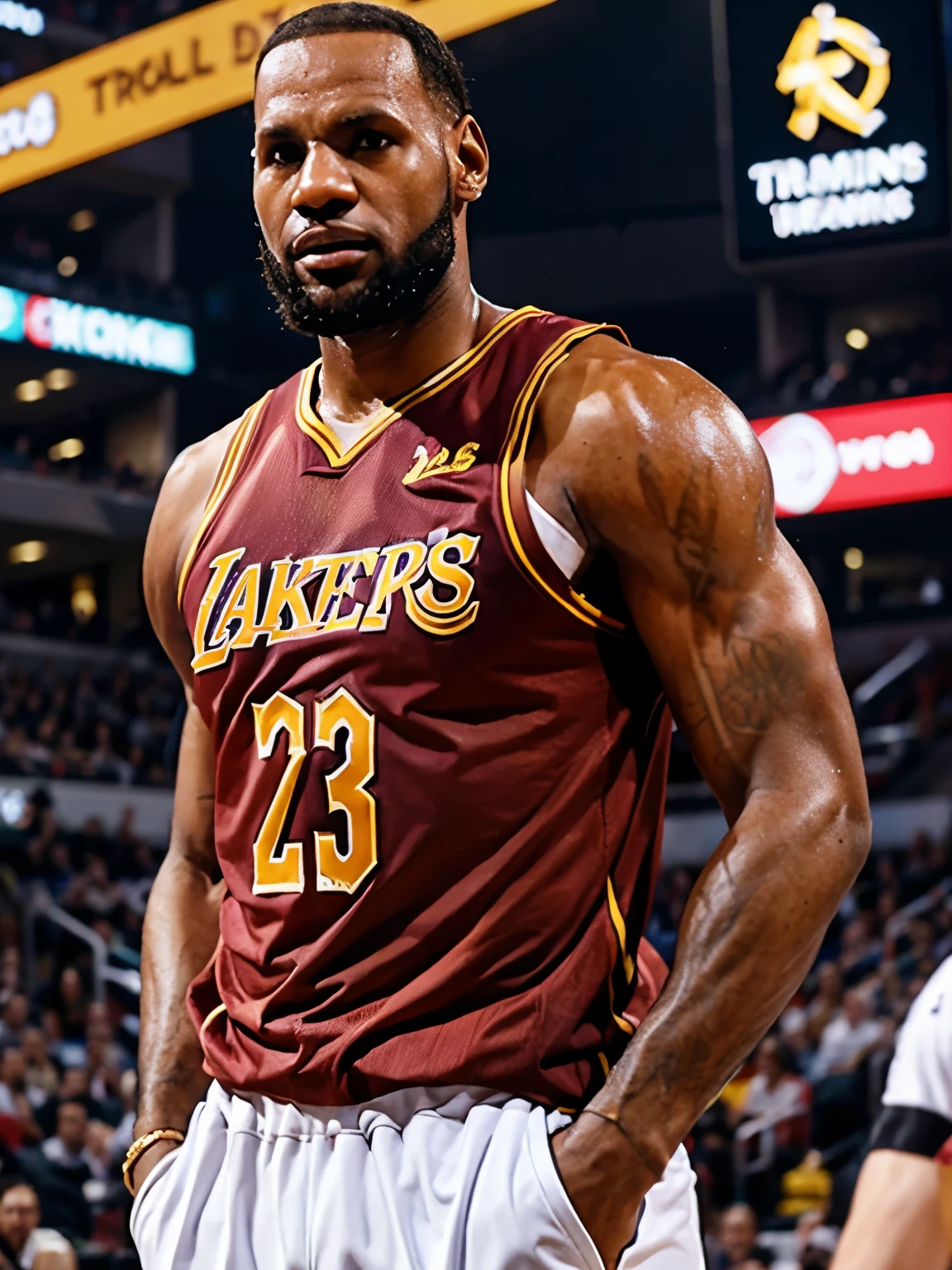 Transform LeBron James into a Caucasian man