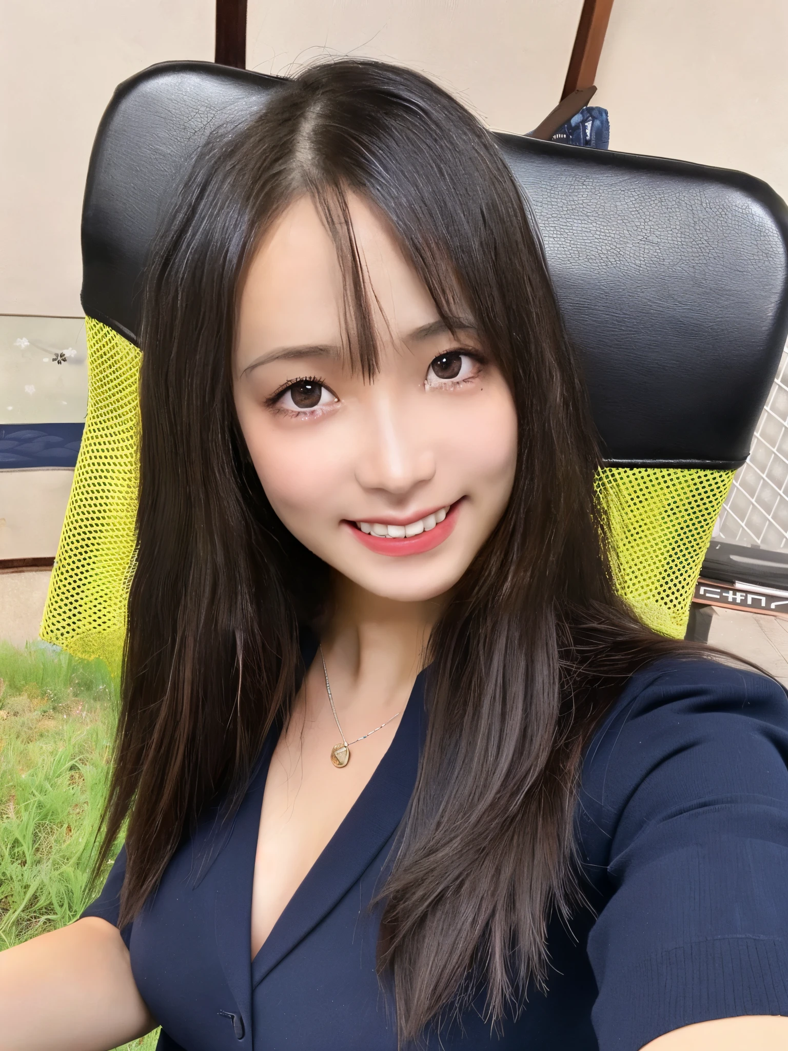 The chest is open、Small Bust、Small breasts、camisole、Women's Underwear、I can see a little cleavage、Slender figure、Shoulders stick out、