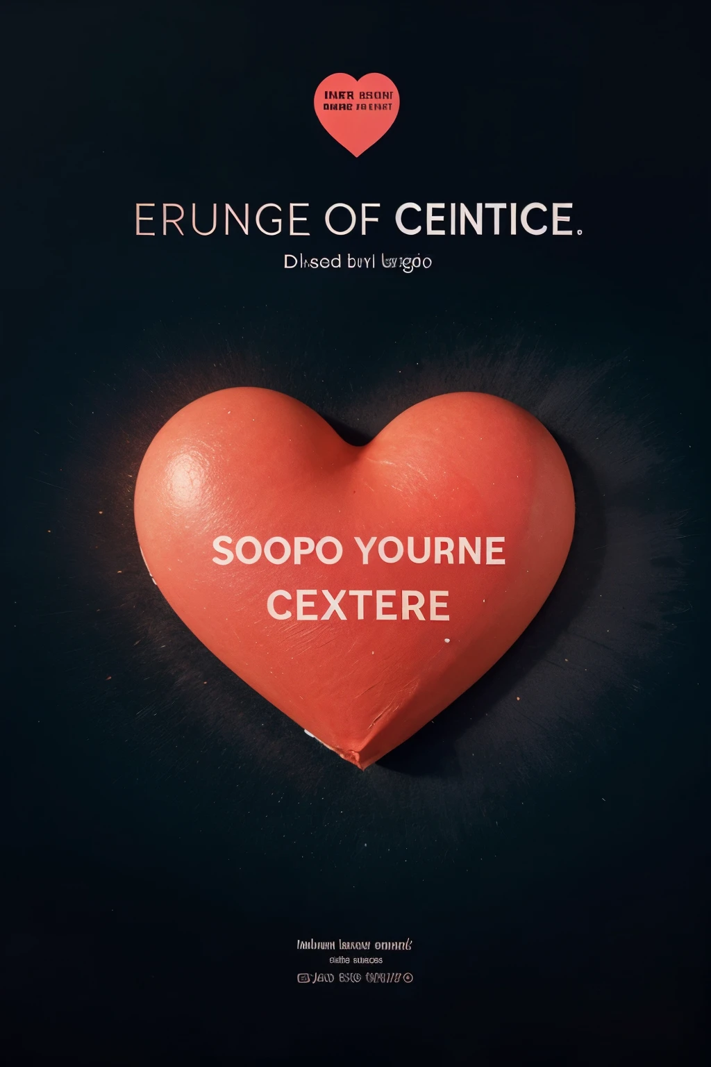 generar un logotipo de un corazon con un texto al centro que diga cielito