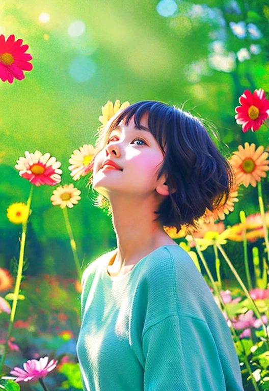 girl in a forest with floating flowers, river, puffy, puffy cheeks, cute,
vibrant colors, colorful art style,
soft lighting, soft shadows, detailed textures, dynamic lighting,
nice hands, perfect hands,
