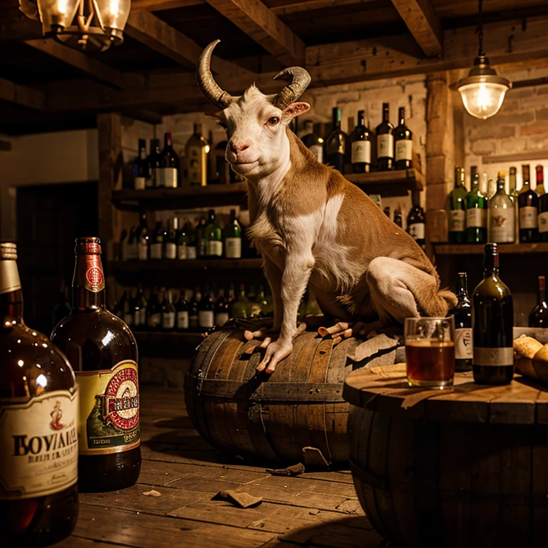 Alcoholic goat demon frog