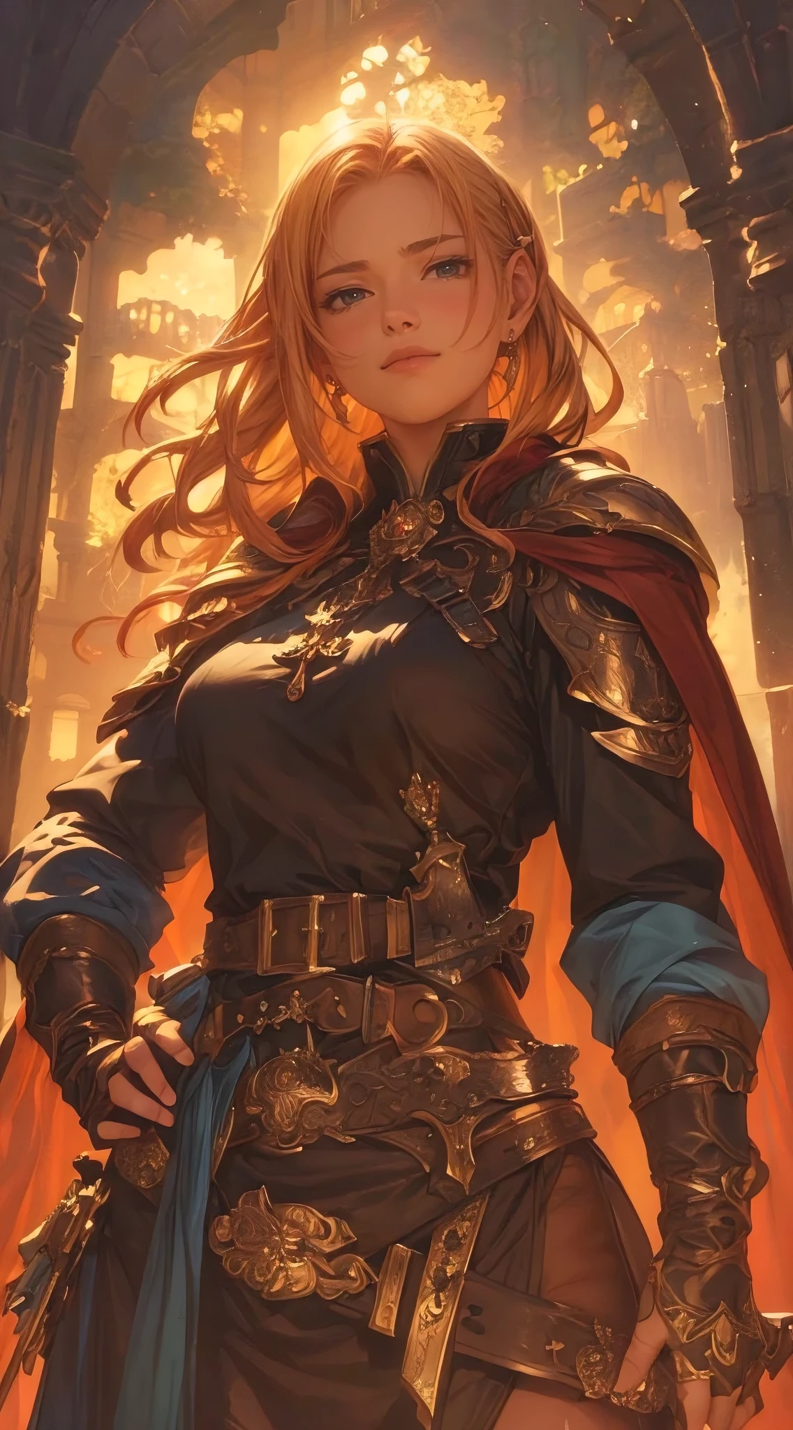 (best quality,4k,8k,highres,masterpiece:1.2),ultra-detailed,(realistic,photorealistic,photo-realistic:1.37), illustration by artgerm and gerald brom, attractive elf, perfect body, huge breasts, hyperfeminine curves, cute and playful pose, vibrant, emotive expressions