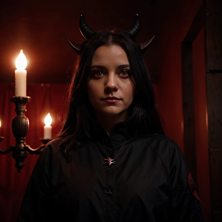 Devil in chair